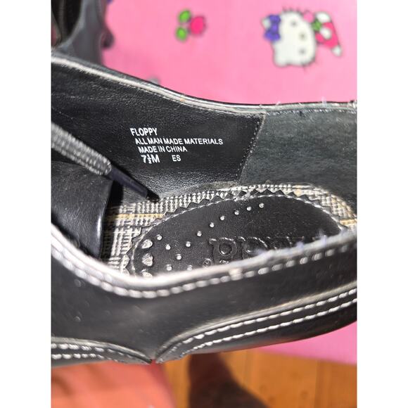 Vintage Y2K Mudd Floppy Chunky Black Lace Up 3 Inch Heels Size 7.5 - Picture 5 of 8